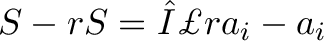 \displaystyle{S - rS = Σ {ra_i - a_i}} \displaystyle{S - rS = Σ {ra_i - a_i}}