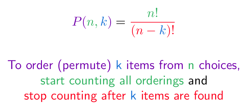permutation formula colorized