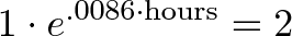 >9085>\i1 ^{.0086 ^{.0086 {.0086 ^cdot ^text{horas}} = 2}